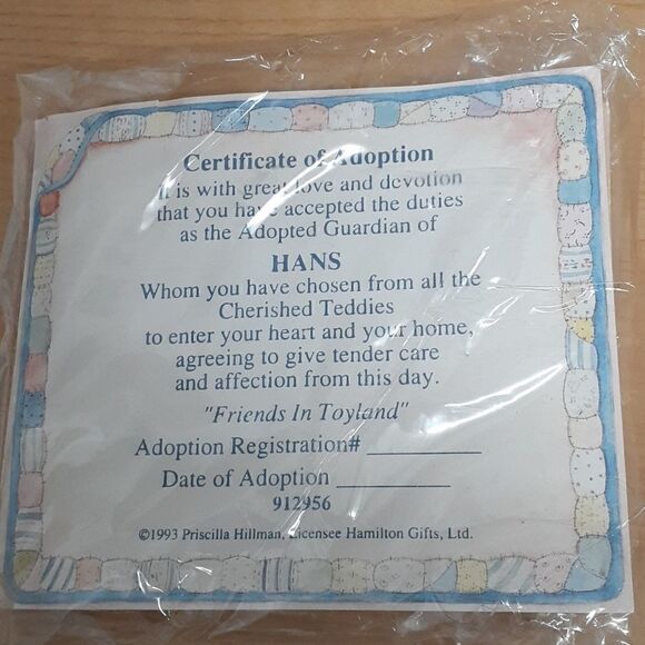 Cherished Teddy - "Hans" - Picture 5 of 5